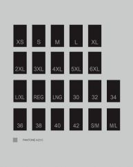 White Nylon Printed Size Labels 100pcs/Pack SL066