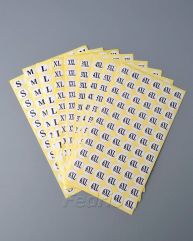 White Coated Paper Self-Adhesive Printed Size Labels 100pcs/Pack SL073