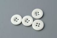White 4-Hole Plastic Buttons 100pcs/pack 009232