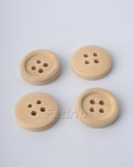 unpolished wide edge wooden buttons 1