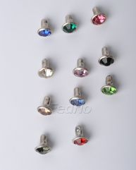 100 Sets Mixed Color Rhinestone Rivets Crystal Studs for Leather Craft 201418