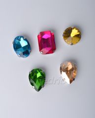 Mixed Colors Rhinestone Upholstery Buttons Glass Diamond Buttons for Furniture Sofa Bed 16 Pieces 203437