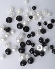 Mixed Imitation Pearl Shank Buttons
