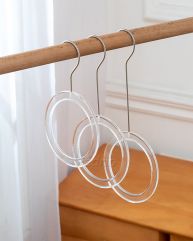 Wired Hooks Acrylic Loop Scarf Hangers