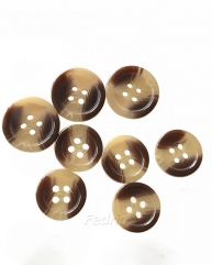 Horn Imitation Flatback Resin Buttons 
