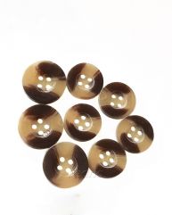 Wide Trim Horn Imitation Resin Buttons
