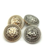 Lion Head Metal Sewing Buttons