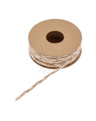 3 Strands Braided Jute Cord Natural Jute Twine for Artwork Crafts Macrame Projects 2 Rolls/Pack 205651