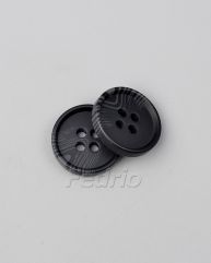 Black 4-Hole Texture Blazer Round Plastic Buttons 22.5mm 1000pcs-CB007