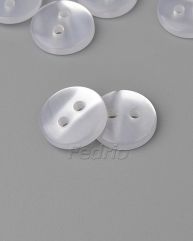 Transparent White Iridescent Pearly Shirt Sewing Buttons 2-hole 1000pcs CB040