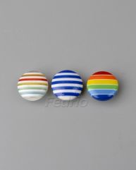 Striped line rainbow shank baby buttons 12.5mm 1000pcs - CB058