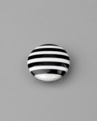 Black White Striped Shank Coat Buttons 15mm 1000pcs -CB060