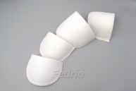 White Sponge Cotton Cloth Shoulder Pad in Arc Shape for Blaze Shirt Dress Craft DIY 50pair/Pack 009316