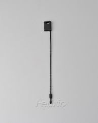 Customized Black hang tag string with plastic locker HTS021