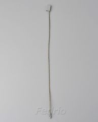 Gray hang tag string with plastic locker HTS040