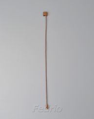 Customized Brown hang tag string with plastic locker 30000 pcs/Pack HTS058