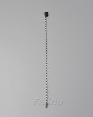 Customized Black&White Hang Tag String with Plastic Locker HTS125