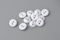 White 2-Hole Round Rubber Buttons 1000pcs/Pack-Spot Goods 009335