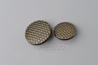 ABS Plastic Plated Geometric Line Shank Buttons 500pcs/pack 009241