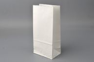 Square Bottom White Kraft Paper Bags 100pcs-009356