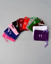 Super Soft & Thick Flannel Drawstring Bags, 50pcs/Pack, DPB017