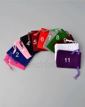 Super Soft & Thick Flannel Drawstring Bags, 50pcs/Pack, DPB017