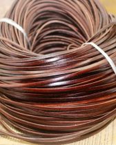 2mm Thick Flat Genuine Leather Cord Braiding String Leather Shoe Lace a Meter 206738  