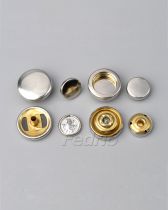 Silver Matte Metal Snap Fastener Buttons 1000 sets-SF28