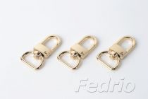 Light gold metal bag chain buckle hook Zinc alloy keychain jewelry luggage ladies handbag connector accessories DIY 50 set 307740