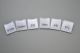 1.5*3.5cm White Polyester Centre Fold Single-Sided Printed Size Labels 100pcs/Pack SL026