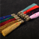 6.5cm Small Silk Tassels with Retro Brass Cap 10pcs/Pack for Bracelets, DIY Home Decor, Jewelry Designs STT001