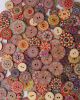 mixed vintage flower painting wooden buttons