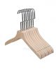 Long Hook Natural Solid Notches Wooden Hangers