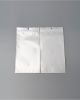100 Pieces 0.18mm White Front Clear Pearly Membrane Thickened Plastic Bags with Tear Notches Holes Zipper Lock Poly Pouch 203513