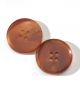 Narrow Rimmed Matte Natural Horn Buttons