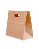 Die-Cut Handles Kraft Paper Tote Bags for Shopping Grocery Gifting Wedding Merchandise Retail Bags 10 Pieces/pack 205626