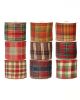 3-Colored Plaid Wired Gingham Ribbon for Baby Shower Easter Holidays 10 Yards/Roll 205663 
