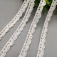 White Milk Fiber Scalloped Water Soluble Lace Trim 1yard 009365