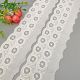 White Circle 100% Cotton Embroidered Lace Trim 15yards 009369