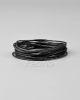 Black waxed cotton twine cord for hang tags 1.2mm HTS007