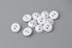 White 2-Hole Round Rubber Buttons 1000pcs/Pack-Spot Goods 009335