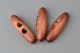 Red Brown Oval-Shaped Wooden Toggle Buttons 100pcs/Pack 008193