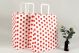 Polka Dot Flat Handle Paper Bags-009358