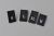 Black Polyester Centre Fold Damask Woven Size Labels 100pcs/Pack SL029