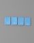 Blue Polyester Centre Fold Damask Woven Size Labels 100pcs/Pack SL037