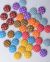 Polka Dot Plain Cloth Fabric Buttons