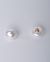 Glossy Half Ball Imitation Pearl Buttons with Gold Metal Shank 10 Pieces 203449 