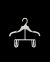 White Infant Suit Kids Plastic Hangers