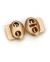 Double Holes Metal Bean Cord Lock