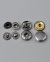 Dome Cap Engraved-Star Socket Basic S-Spring Snap Fastener Stud Buttons 100 Sets SF003